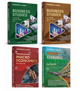 Sandeep Garg Macronomics Indian Economic Devolopment  Business Studies For 12th Cbse Set Of 3 Books 